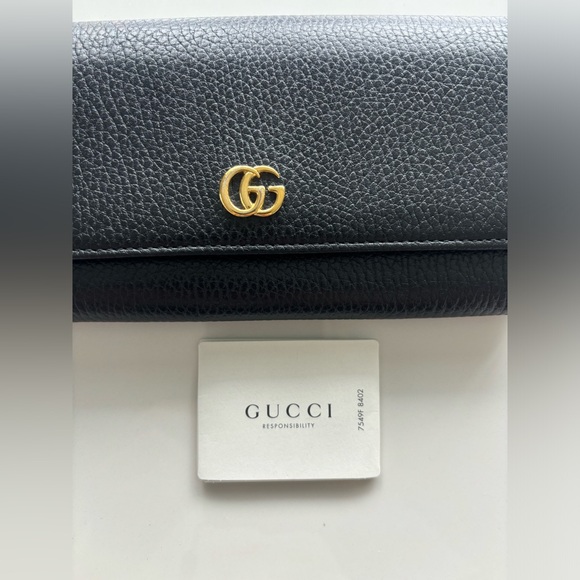 Gucci GG MARMONT LEATHER CONTINENTAL WALLET - Picture 3 of 9